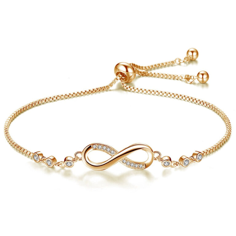 Bracelet Argent Femme Design Infini Elegant Et Tendance Pour Poignet Fin 1