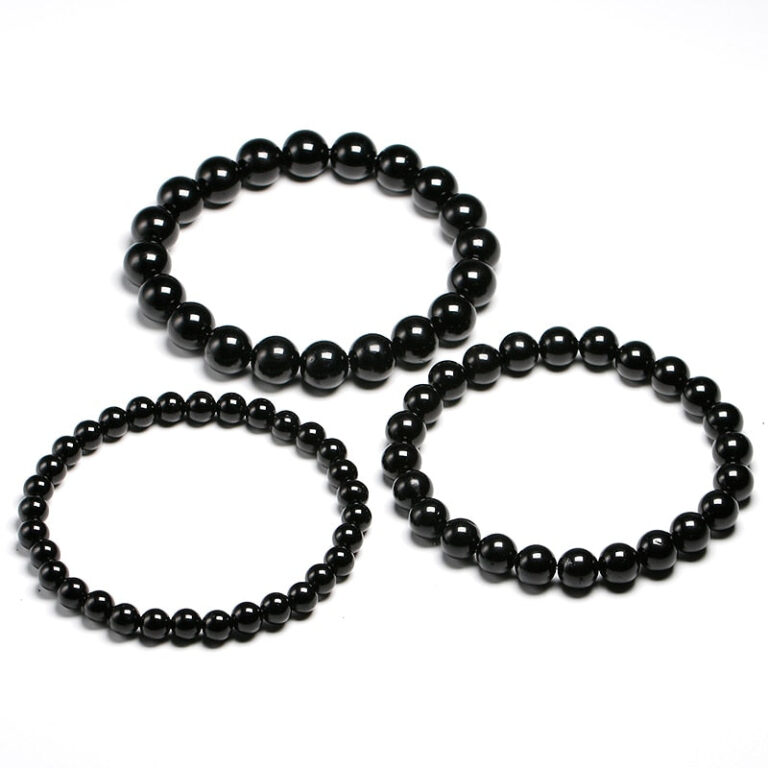 Bracelet De Protection En Pierres Naturelles Noires Pour Le Bien Etre 2