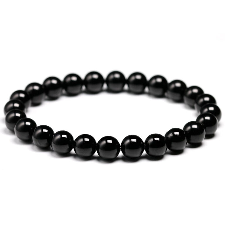 Bracelet De Protection En Pierres Naturelles Noires Pour Le Bien Etre 4