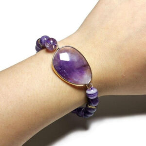 Bracelet En Pierres Naturelles Bleues Authentiques Style Boheme Pour Femme 9
