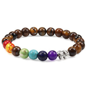 Bracelet Energie 7 Chakras Et Oeil De Tigre Protection Et Equilibre 1