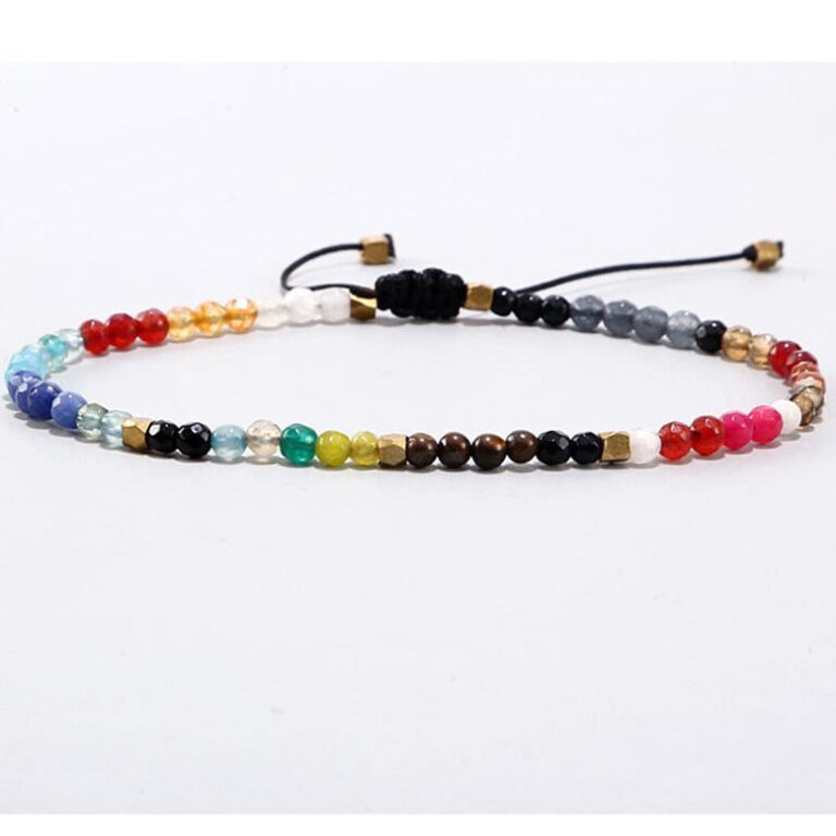 Bracelet Energie 7 Chakras Pierres Naturelles Taille Fine Bien Etre Harmonie 1