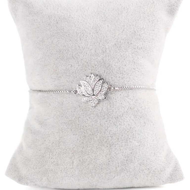 Bracelet Femme Elegant Tendance Style Lotus Bijou Mode Feminine 1
