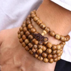 Bracelet Homme Perles Naturelles Style Bouddhiste Zen Elegant Accessoire De Mode Masculine 4