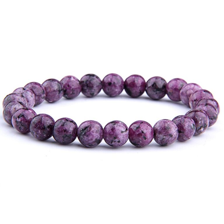 Bracelet Homme Pierre Bleue Naturelle Style Elegant Tendance Et Raffine 16