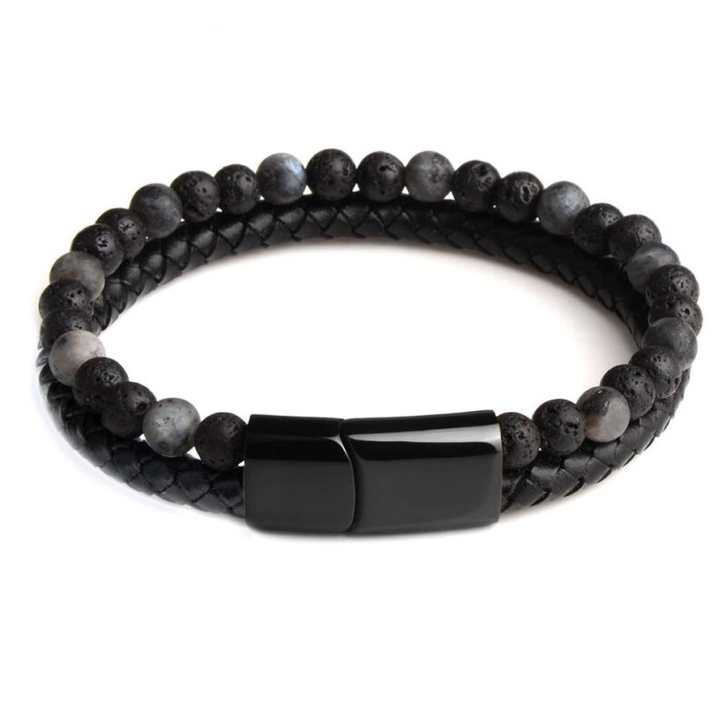 Bracelet Homme Pierres Naturelles Oeil De Tigre Bijou Tendance Et Protecteur 2