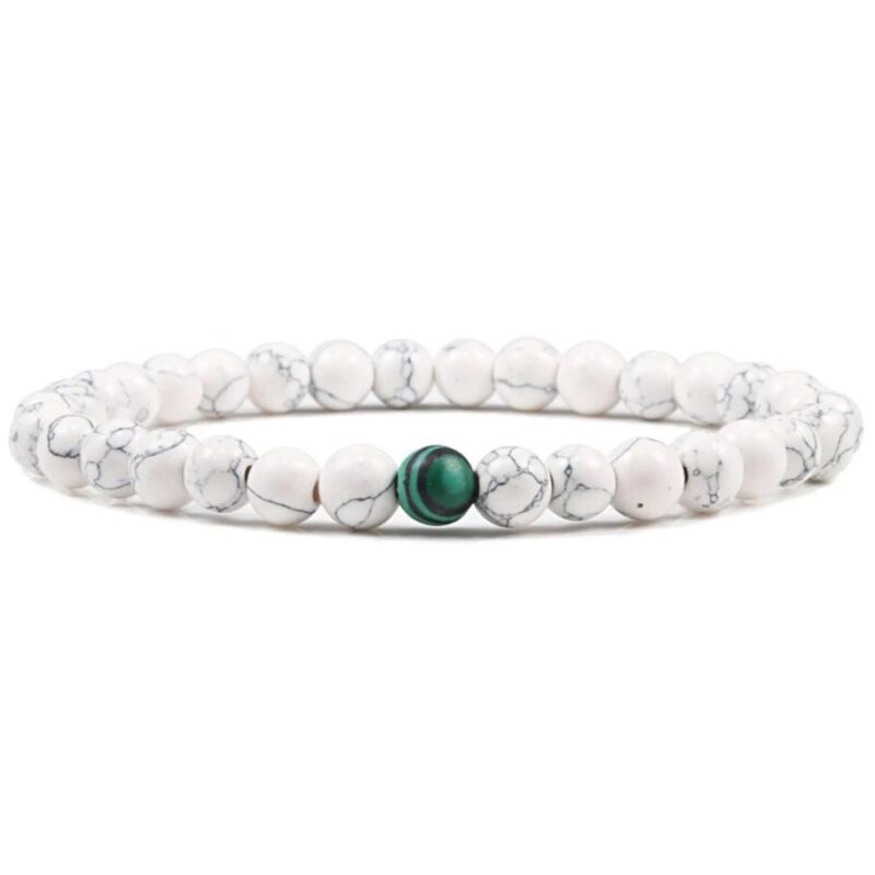 Bracelet Homme Pierres Naturelles Vertes Style Et Elegance Accessoire Tendance 3