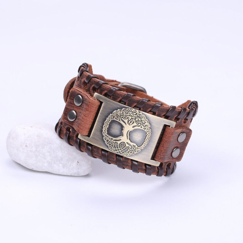 Bracelet Homme Style Arbre De Vie Bijou Tendance Elegant 3