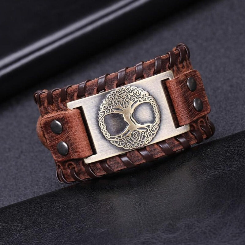 Bracelet Homme Style Arbre De Vie Bijou Tendance Elegant 7