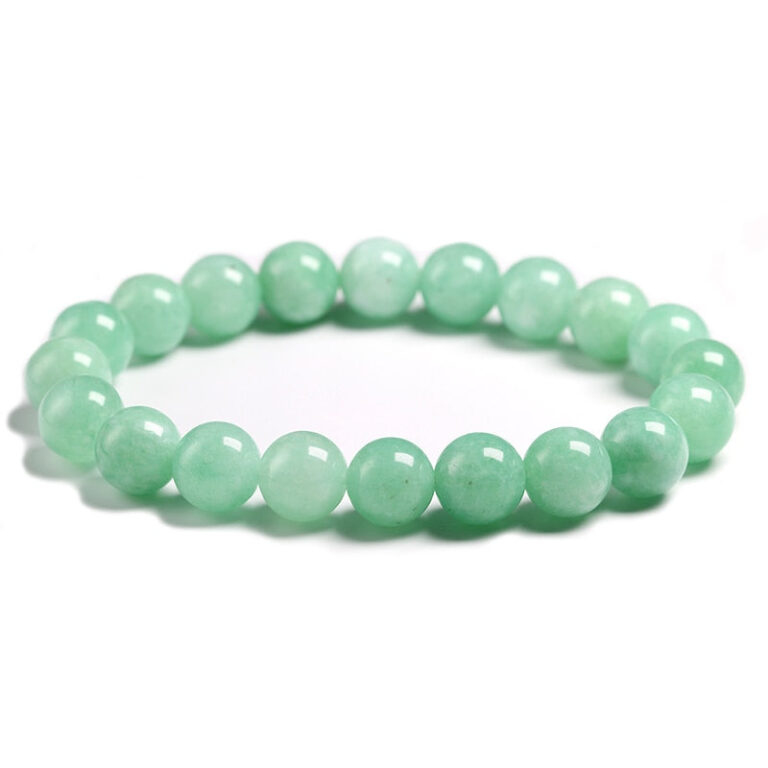 Bracelet Orne De Pierre Verte Elegante Accessoire De Mode Tendance 2