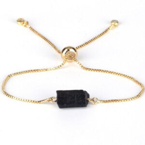 Bracelet Pierre Naturelle Noire Femme Elegant Bijou Protection Et Bien Etre 9