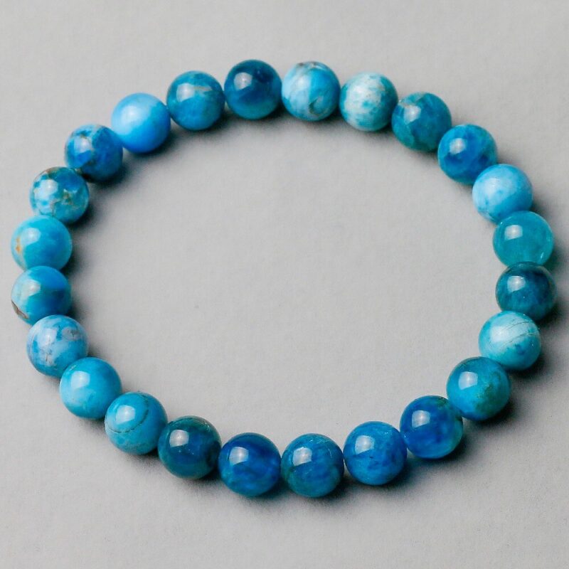 Bracelet Pierres Naturelles Bleues Authentiques Bijou Lithotherapie Et Bien Etre 4