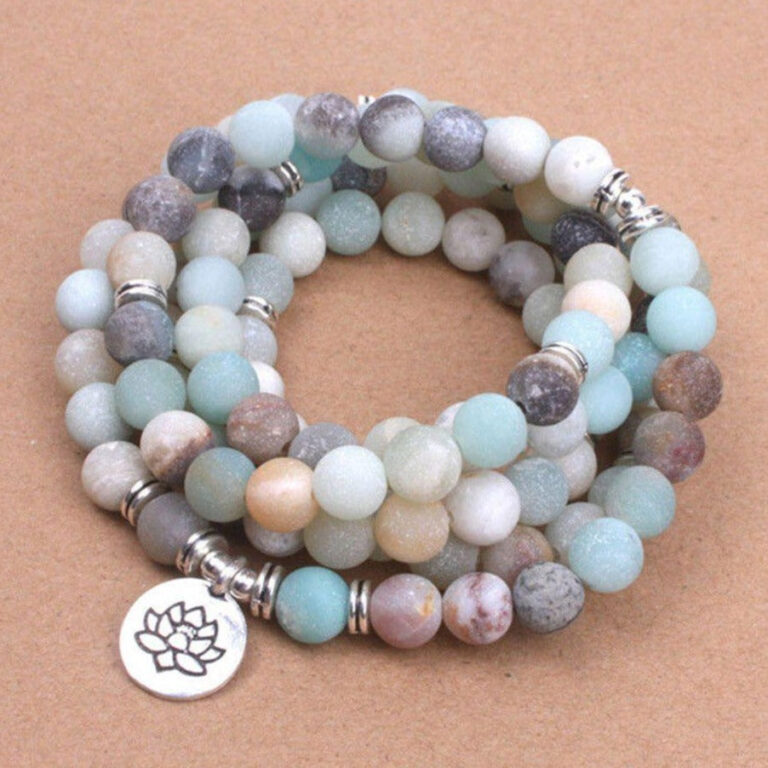 Bracelet Spirituel 108 Perles Avec Graine De Lotus Pour Meditation Et Yoga 1