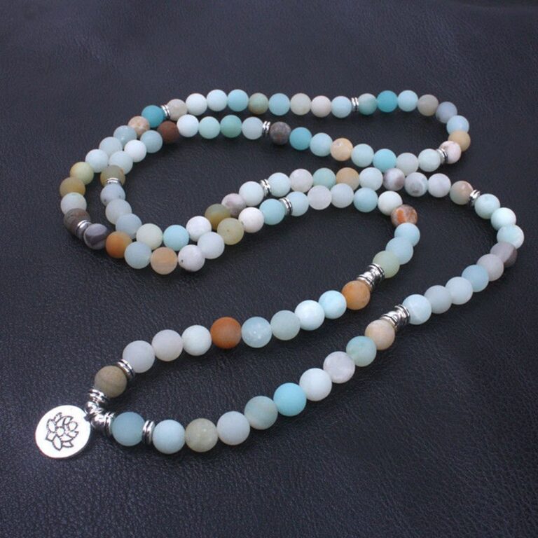 Bracelet Spirituel 108 Perles Avec Graine De Lotus Pour Meditation Et Yoga